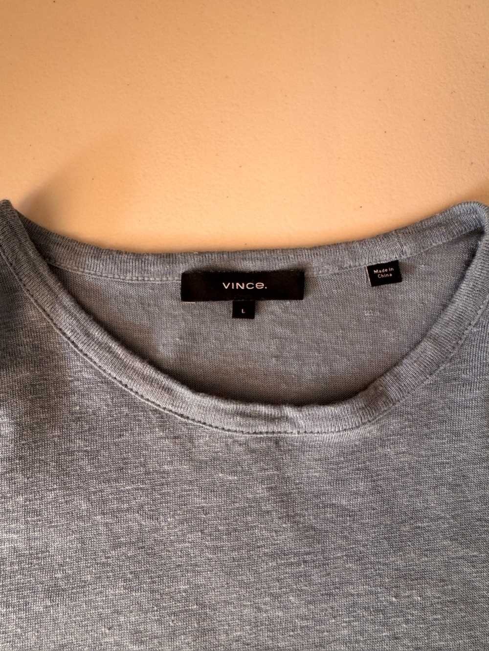 Vince 100% Linen Tee | Women’s Large | Blue Short Sleeve Lightweight Luxury Top - Picture 3 of 9